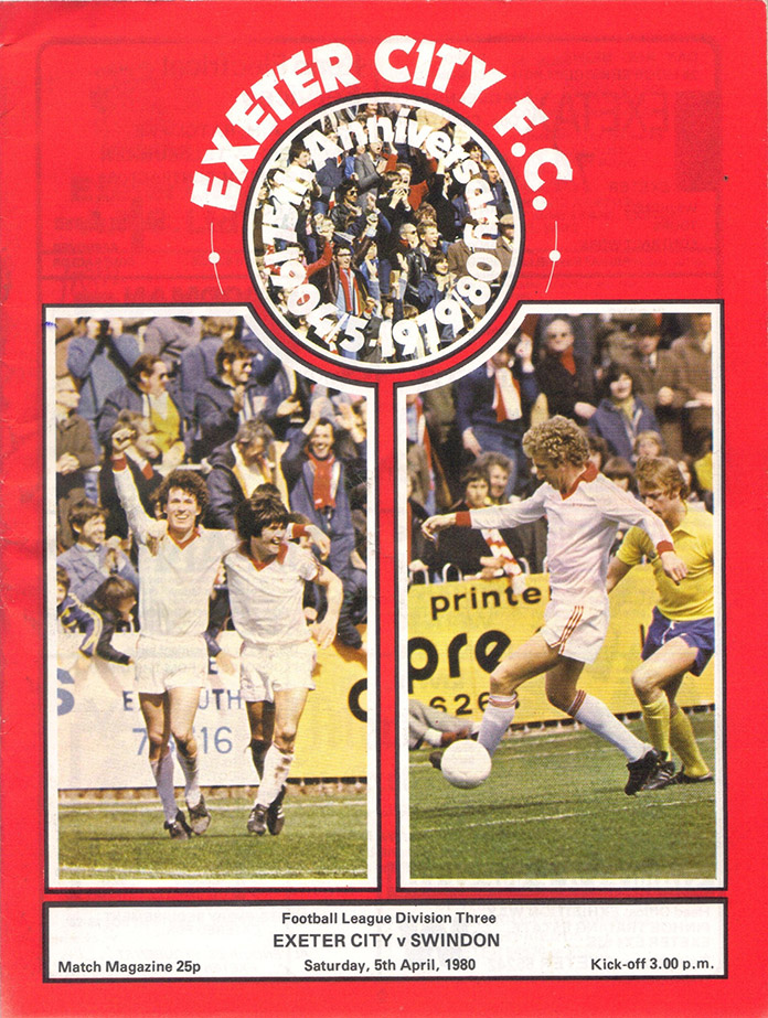 <b>Saturday, April 5, 1980</b><br />vs. Exeter City (Away)